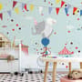 Colorful Circus with Animals Wallpaper Mural