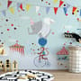Colorful Circus with Animals Wallpaper Mural