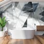 Modern Geometric Triangle Art Wallpaper Mural