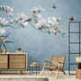 Fototapete mit Rosa Magnolienblütenkunst