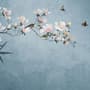 Fototapete mit Rosa Magnolienblütenkunst