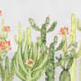 Watercolor Desert Floral and Cactus Wallpaper Mural