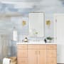 Soft Turquoise Brush Wallpaper Mural