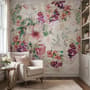 Vintage Flower Bouquet Wallpaper Mural