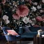 Vintage Dark Florals Wallpaper Mural