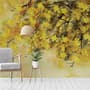 Watercolor Yellow Tree Landscape Wallpaper Mural