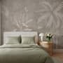 Monochrome Brown Nostalgic Rainforest Wallpaper Mural