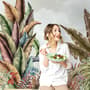 Vintage Tropical Leaf Wallpaper Mural
