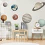Solar System Sun and Planets Wall Decal Sticker