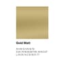 Matte Metallic Gold Strip Wall Decal 