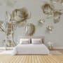 3D Embossed Look Rose Sculpture Wallpaper Mural