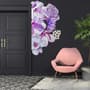 3D Florales Pinkes Lilien-Orchideen-Rosen Wandtattoo