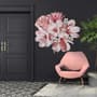 3D Florales Roségold Gänseblümchen Lilie Orchidee Blumensträuße Wandtattoo