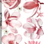 3D Florales Roségold Gänseblümchen Lilie Orchidee Blumensträuße Wandtattoo