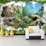 3D Look Dragons and Dinosaurs Wallpaper Mural