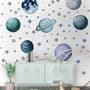 Watercolor Planets and Stars Wall Decal Sticker