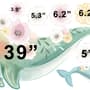 Kids Cute Whale Sea Animals Wall Decal Sticker