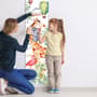 Tableau des tailles pour enfants avec animaux tropicaux Stickers muraux