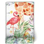 Tableau des tailles pour enfants avec animaux tropicaux Stickers muraux