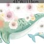 Kids Cute Whale Sea Animals Wall Decal Sticker