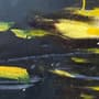 Oil Painting Black Yellow Splash Wallpaper Mural