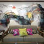 Watercolor Colorful Abstract Smoke Wallpaper Mural