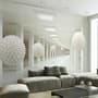 Abstract Corridor and Nordic Ball Wallpaper Mural