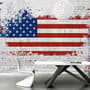 USA Flag with Statue of Liberty Wallpaper Mural