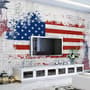 USA Flag with Statue of Liberty Wallpaper Mural