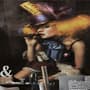 Girl Clown with a Cigar Wallpaper Mural
