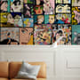 Comic Pop Art Faces Wallpaper Mural