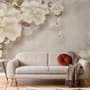 Vintage Water Lily Pond Wallpaper Mural