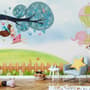 Little Child and Swing Wallpaper Mural