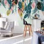 Watercolor Banana Leaf Wallpaper Mural