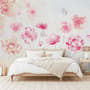 Pink Romantic Floral Wallpaper Mural
