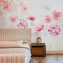 Pink Romantic Floral Wallpaper Mural