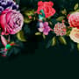 Dark Colorful Flowers Wallpaper Mural