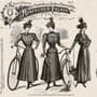 Retro French Clothing Art Wallpaper Mural