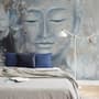 Vintage Buddha with Lotus Floral Wallpaper Mural