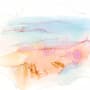 Abstract Orange Blue Brush Wallpaper Mural