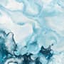 Acrylic Painting Fresh Blue Waves Wallpaper Mural