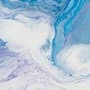 Papier peint panoramique abstrait à motifs de vagues turquoise