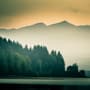 Misty Mountain View Wallpaper Mural