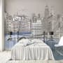 London Charcoal Drawing City Wallpaper Mural