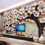 Oil Painting Cherry Blossom Wallpaper Mural