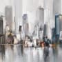 Aquarellmalerei New York City Landschaft Fototapete
