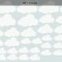 Nursery White Little Cloud Wall Decal Sticker