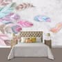 Colorful Feather Wallpaper Mural