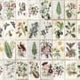 Vintage Blumen Keramik-Kunst Fototapete