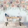 Nostalgic Dark Vine Flowers Wallpaper Mural